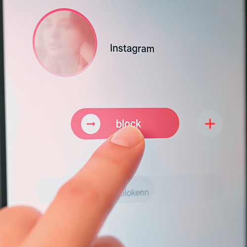 Blocking on Instagram