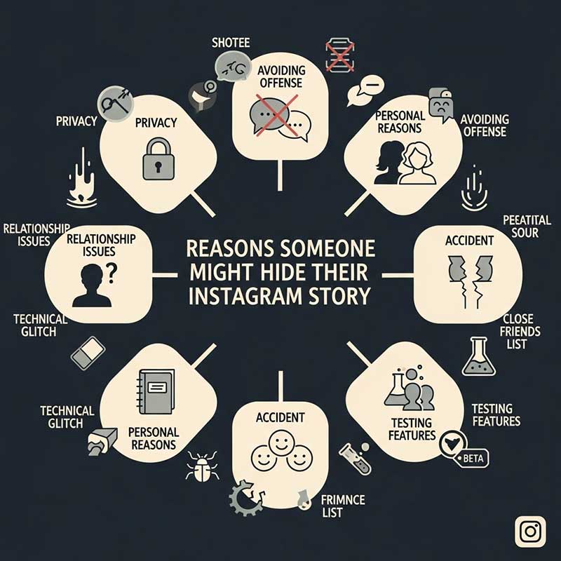 someone might hide their Instagram story