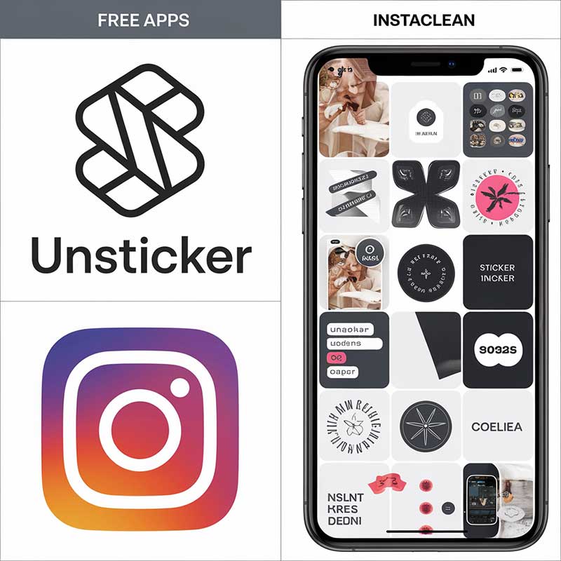 free vs paid apps for removing stickers from Instagram stories