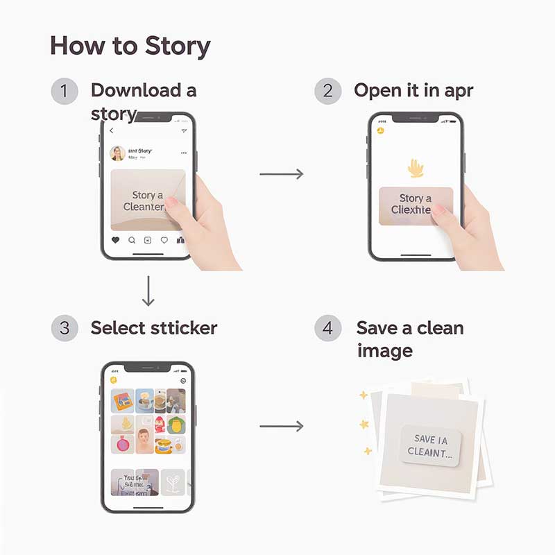 step-by-step infographic showing