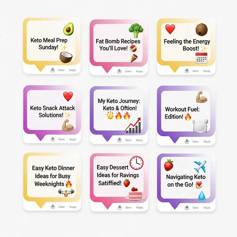 Best Instagram Story Ideas for Keto Diet