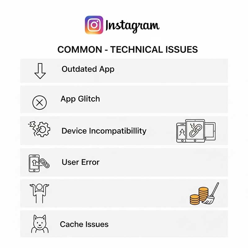 Common Causes of Instagram Story Pinning Not Working