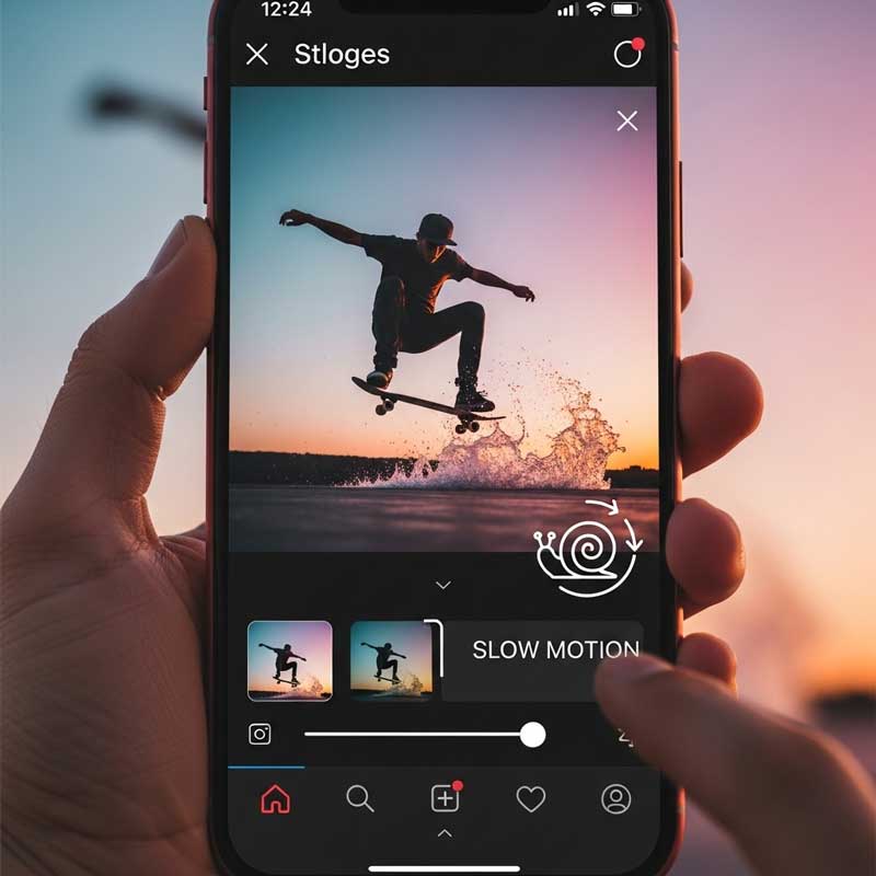 How to Put a Slow Motion Video on Instagram Story