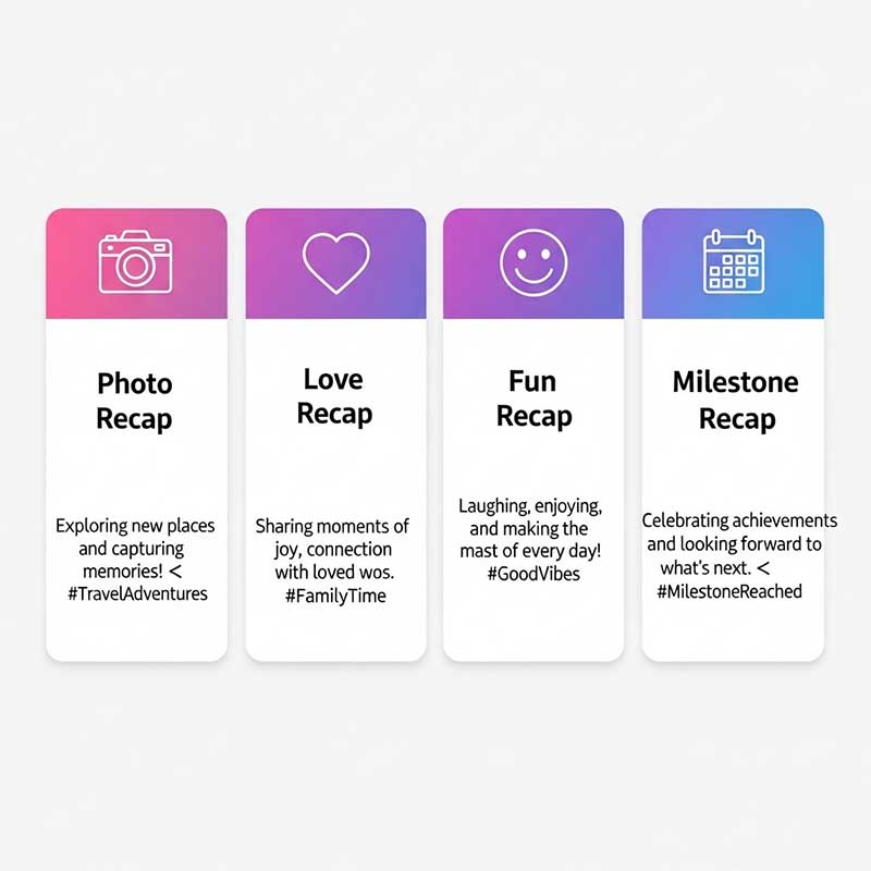 Recap Caption Styles & Examples