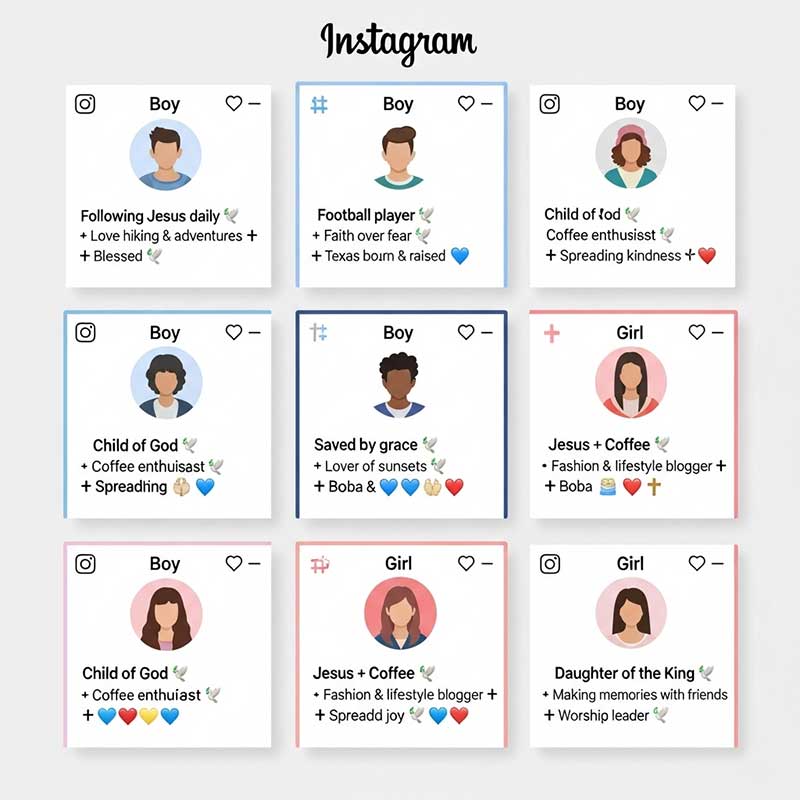 Short Instagram Bio for Christian (Boys & Girls)