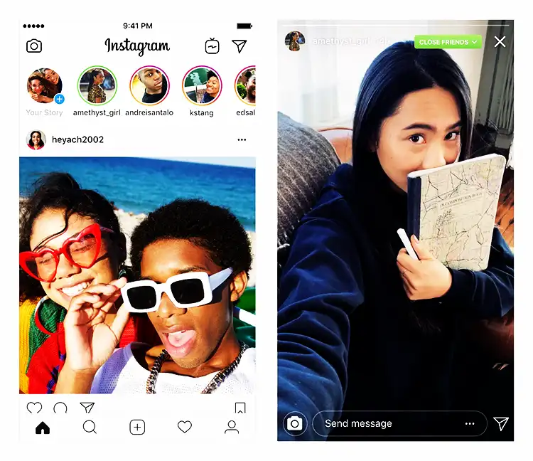 How to leave a close friend's story on Instagram