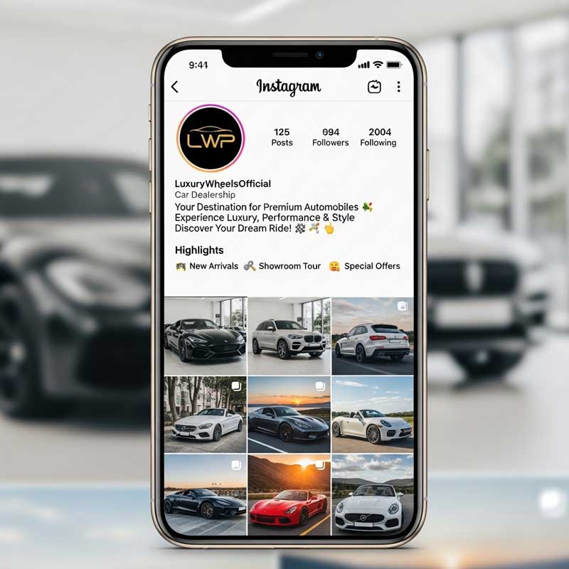 Instagram Bio for Car Dealership
