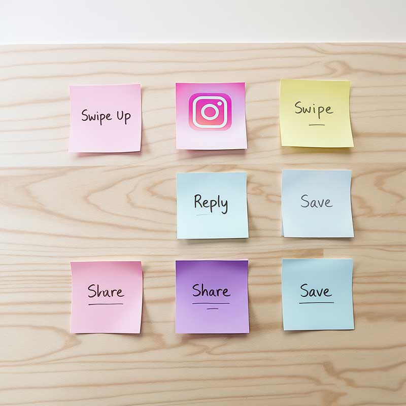 Instagram Story navigation actions and their meanings