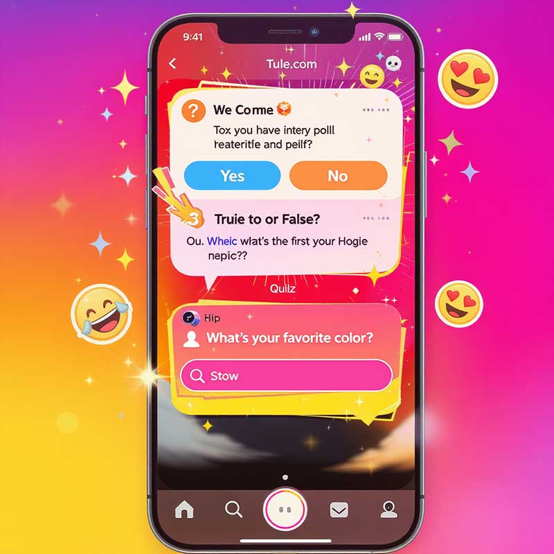 Instagram Story with interactive elements