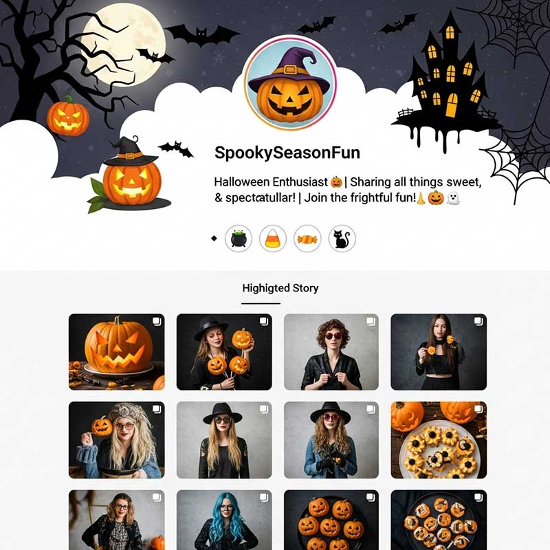 Halloween-themed bio
