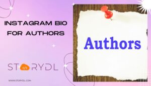 Instagram bio for Authors