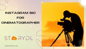 Instagram bio for cinematographer