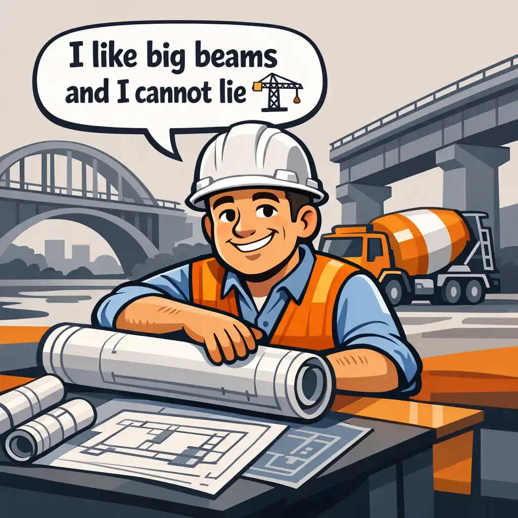 Funny Instagram bio ideas for civil engineers showing humorous construction-themed wordplay and engineering puns