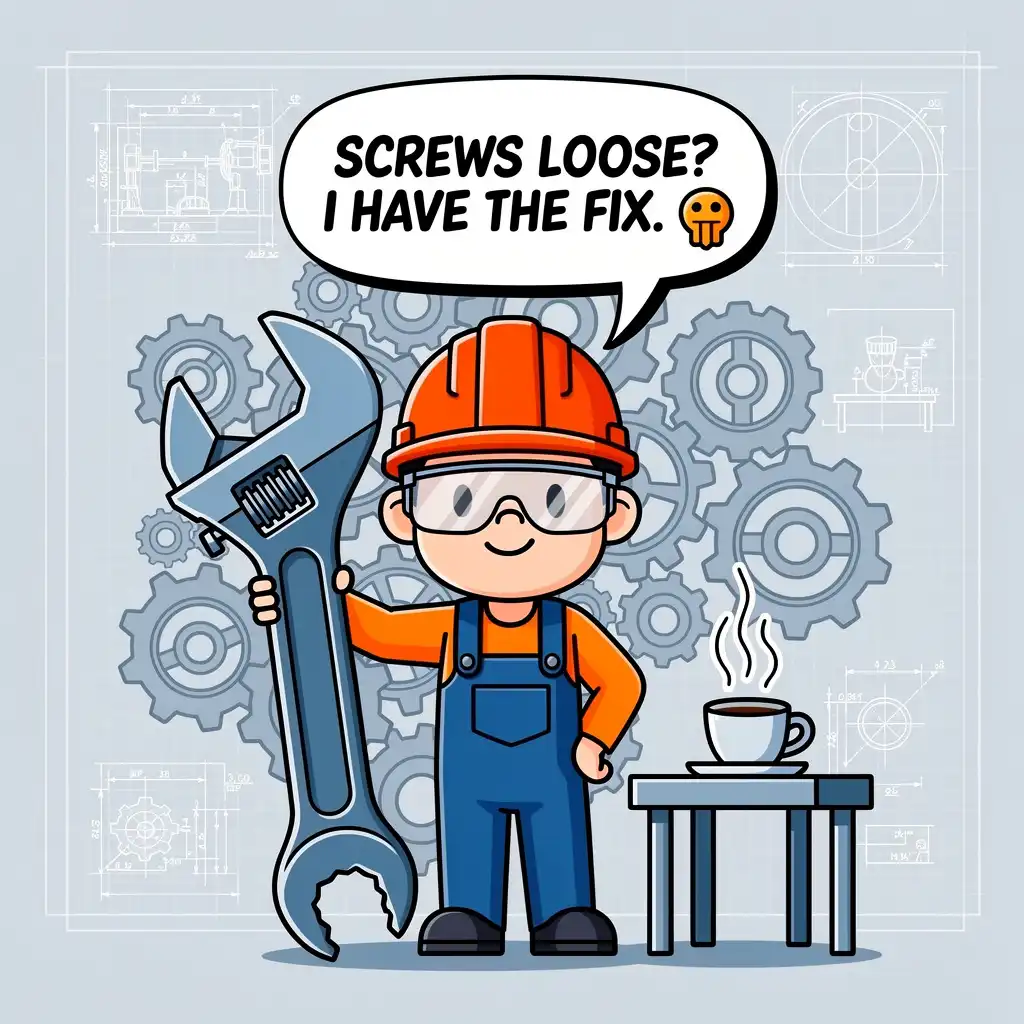 Funny Instagram bio ideas for mechanical engineers showing humorous engineering-themed wordplay and puns