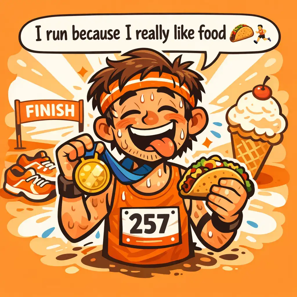 Funny Instagram bio ideas for runners showing humorous running-themed wordplay and relatable running humor