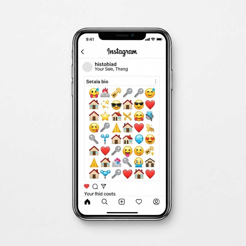 Instagram Bio for Realtors with Emoji