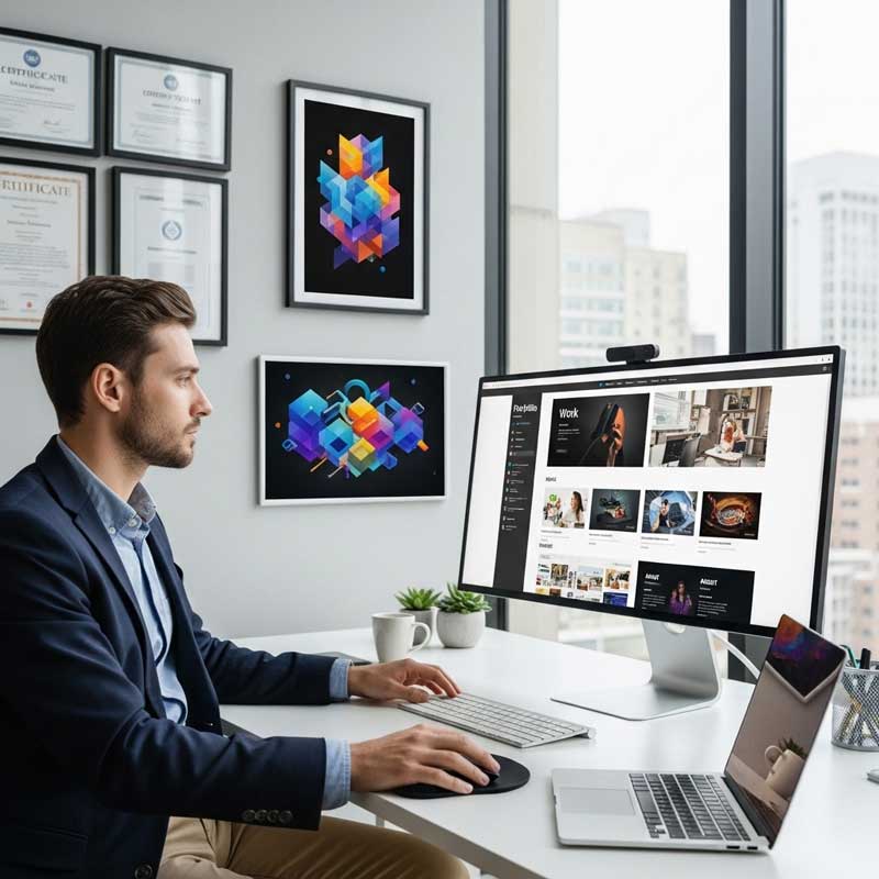 Instagram Bio for Web Designer Formal