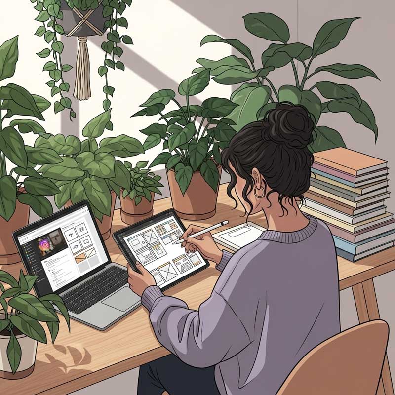 Instagram Bio for Web Designer Girl